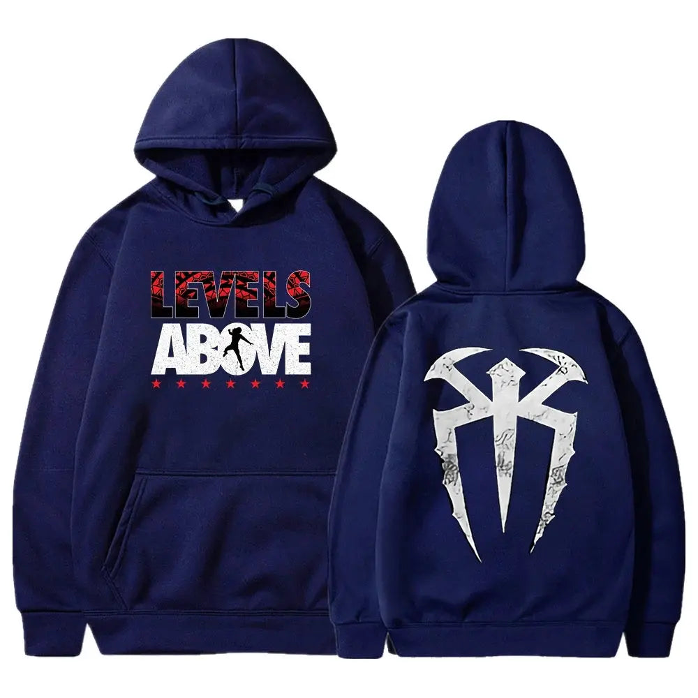 Roman Reigns Levels above Pullover Hoodie Long Sleeve Streetwear Women Men Hooded Sweatshirt Fashion Clothes-Gennys fashion