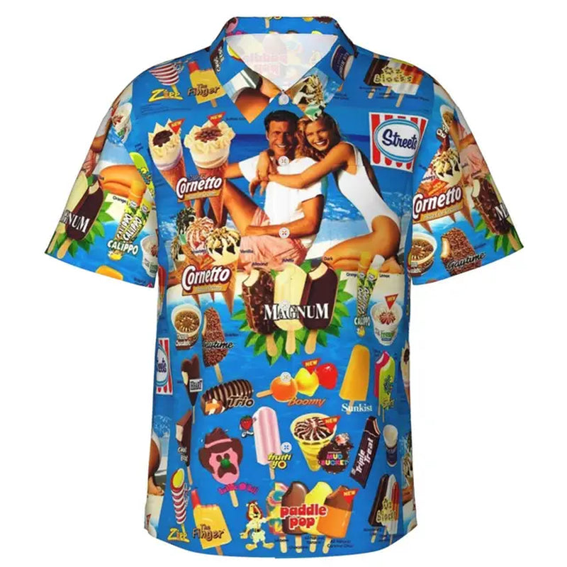 Funny Men Shirt Summer Casual Fashion Short Sleeved Shirt for Men Loose Breathable Hawaiian Shirt Man Casual Men'S Clothing Top-Gennys fashion