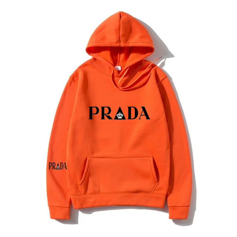 Spring New Men'S and Women'S Print Hoody Fashion Casual Long Sleeved Hooded Loose Large Pullover Street Sweatshirt-Gennys fashion