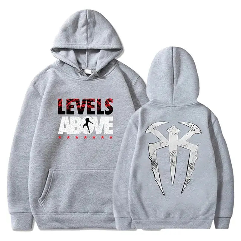 Roman Reigns Levels above Pullover Hoodie Long Sleeve Streetwear Women Men Hooded Sweatshirt Fashion Clothes-Gennys fashion