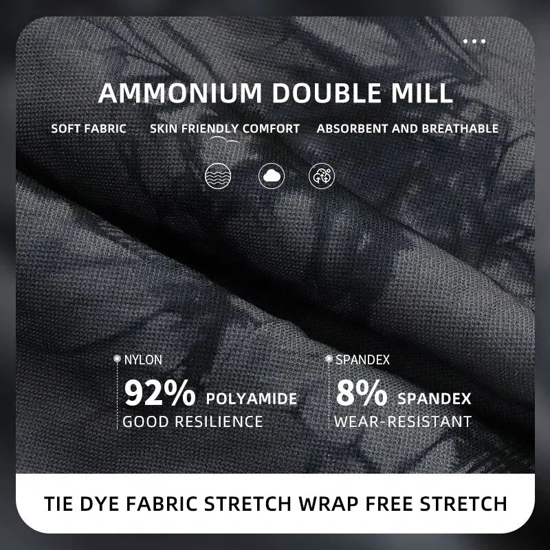 Tie Dye Seamless Leggings for Women High Waist Yoga Pants Scrunch Butt Lifting Elastic Tights Wide Waistband Sports Leggings-Gennys fashion