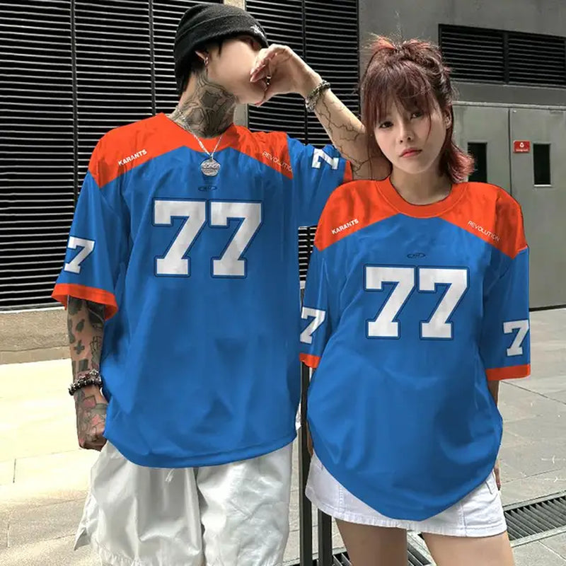 Fashion Men'S T-Shirt 3D Patchwork Color Digital Printed Men'S Jersey Couple Style Neutral Short Sleeved Loose Oversized T-Shirt-Gennys fashion