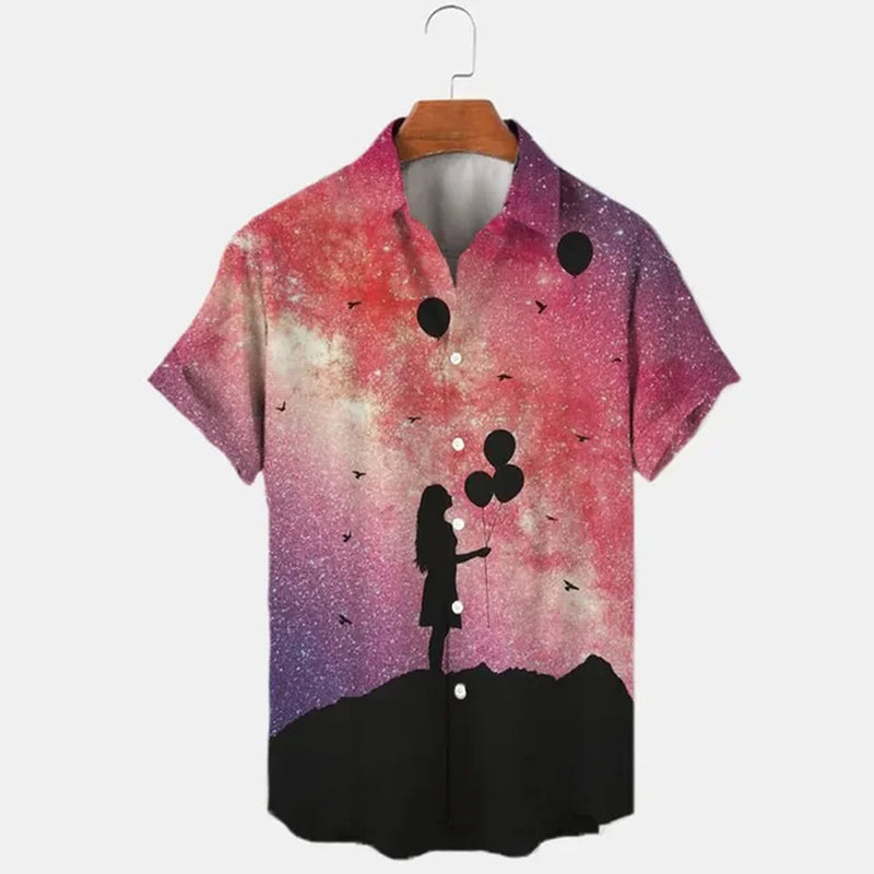 Disney Mickey Mouse Hawaiian Shirt 3D Printed Floral Temperament Men'S Shirt Summer Fashion Street Trend Vintage Boutique-Gennys fashion
