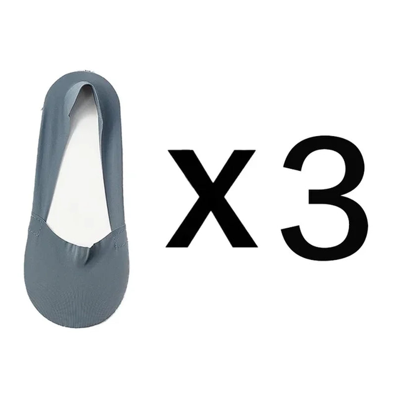 3 Pairs Women Socks High Quality Matching Casual Socks Summer Thin Cotton Bottom Non-Slip Invisible Low Short Socks Breathable-Gennys fashion