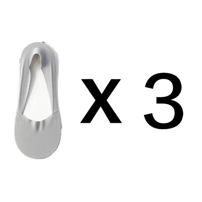 3 Pairs Women Socks High Quality Matching Casual Socks Summer Thin Cotton Bottom Non-Slip Invisible Low Short Socks Breathable-Gennys fashion
