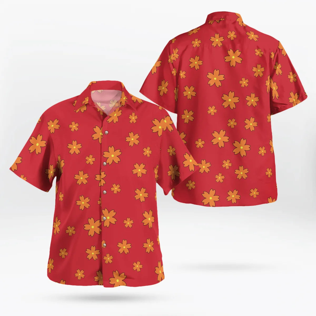 Hawaiian Men'S Shirt Clothing Sunflower 3D Print Cosplay Clothing Summer Anime Short Sleeve Beach Fashion Oversized Lapel Tops-Gennys fashion
