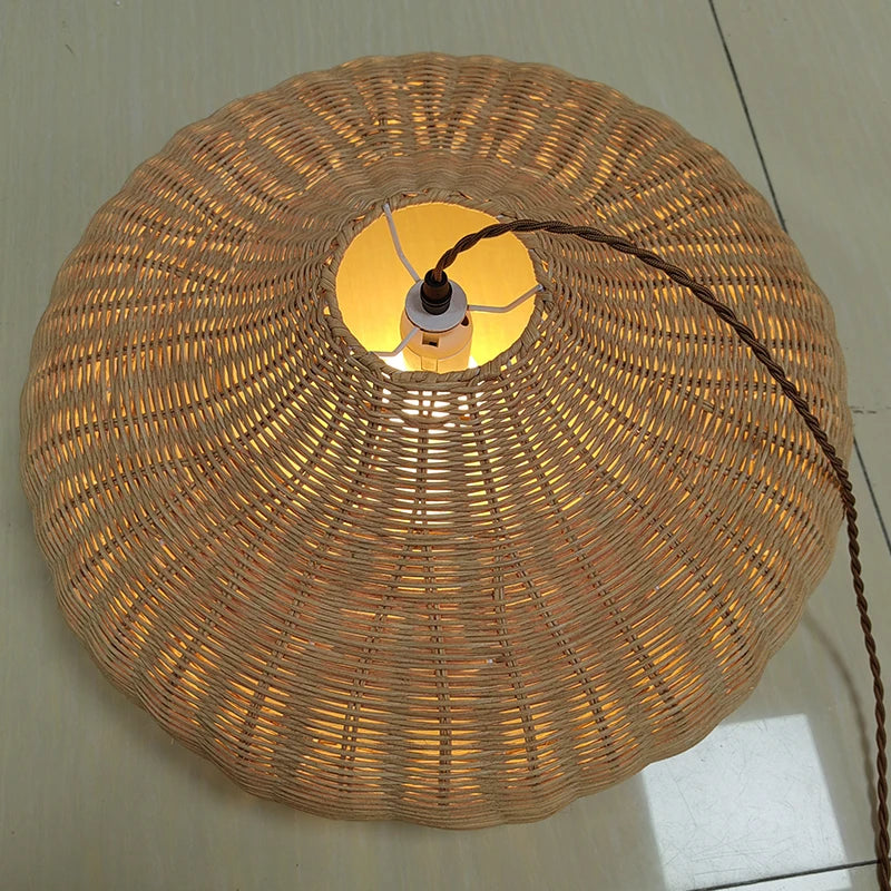 Southeast Asia Rattan Chandelier Cafe Creative Handmade Staircase Lights Vintage Lampshade Restaurant Bar Bird'S Nest Lighting-Gennys fashion