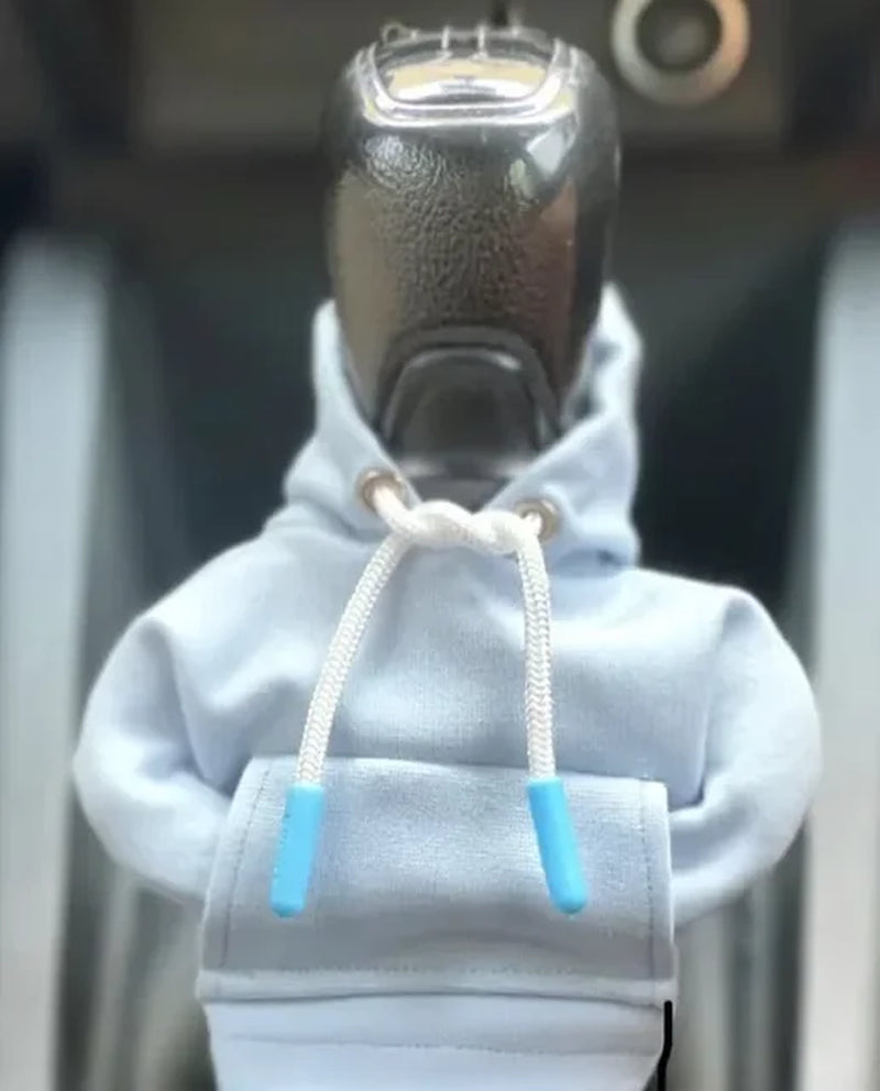 Hoodie Car Gear Shift Cover Fashion Gearshift Hoodie Car Gear Shift Knob Cover Manual Handle Gear Sweatshirt Change Lever Cover-Gennys fashion