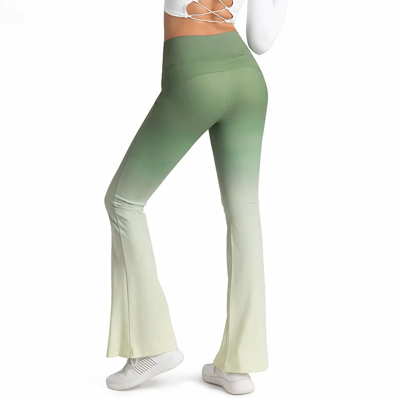 Yoga Pants Women High Waist Sports Slimming Leggings Fitness Pilates Wide Leg Workout Tights-Gennys fashion