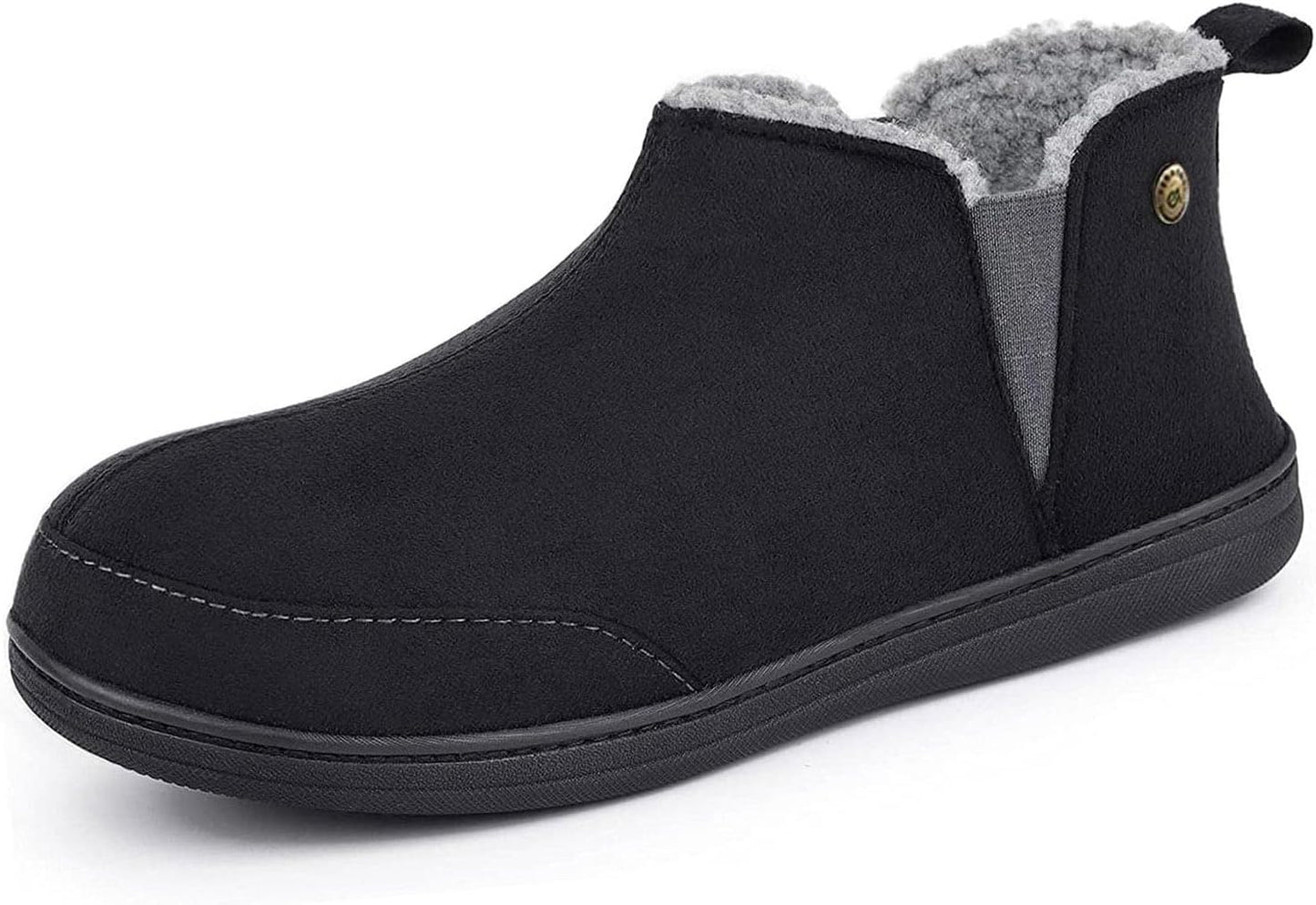 Men’s Suede Hi-Top Slippers