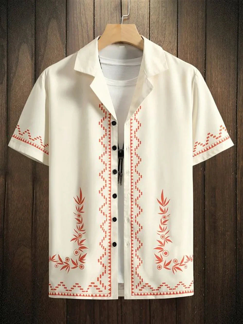 3D Printed Hawaiian Men'S Short Sleeved Shirt, Soft and Comfortable Clothing, Fashionable Floral Design; Summer New-Gennys fashion