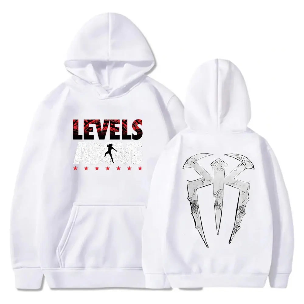 Roman Reigns Levels above Pullover Hoodie Long Sleeve Streetwear Women Men Hooded Sweatshirt Fashion Clothes-Gennys fashion