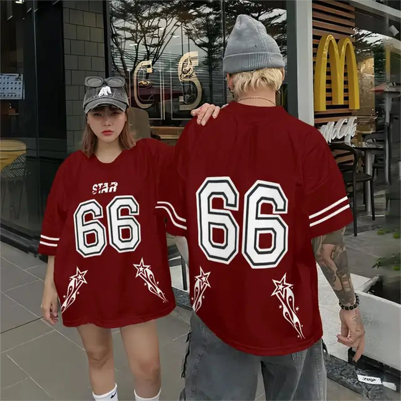 Fashion Men'S T-Shirt 3D Patchwork Color Digital Printed Men'S Jersey Couple Style Neutral Short Sleeved Loose Oversized T-Shirt-Gennys fashion