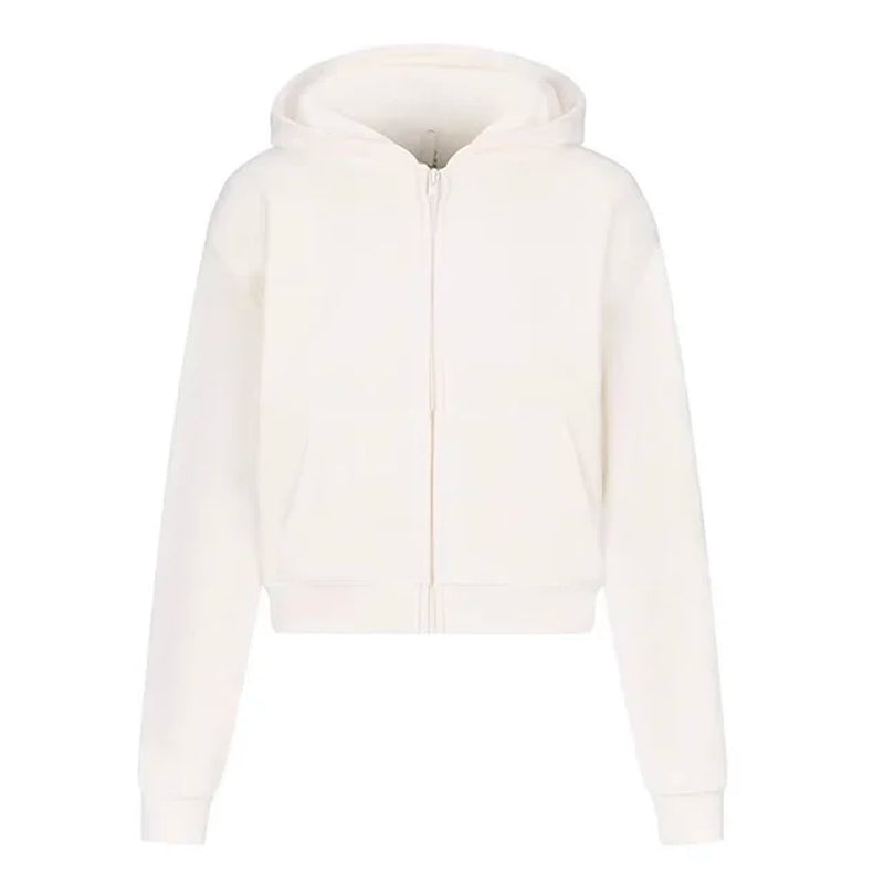 Kendall COTTON FLEECE ZIP up HOODIE Kims Cotton Fleece Zip up Hoodie-Gennys fashion