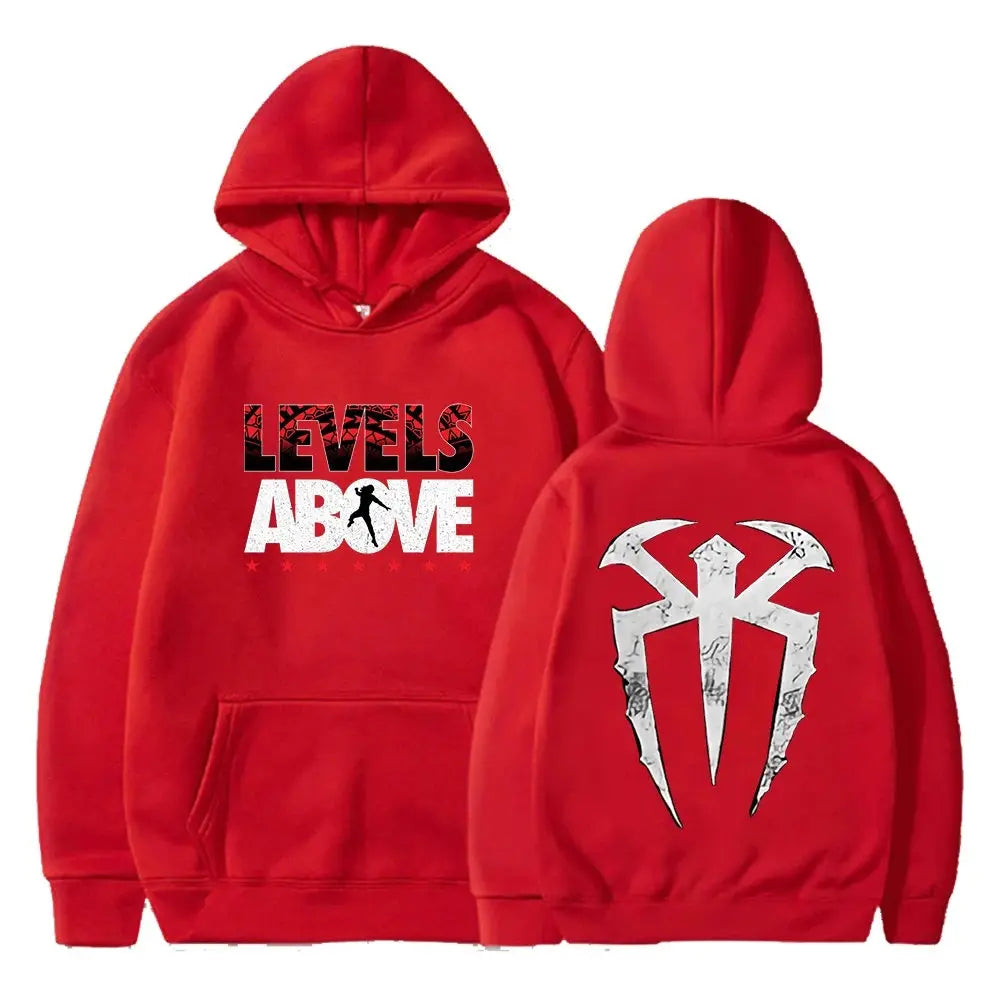 Roman Reigns Levels above Pullover Hoodie Long Sleeve Streetwear Women Men Hooded Sweatshirt Fashion Clothes-Gennys fashion