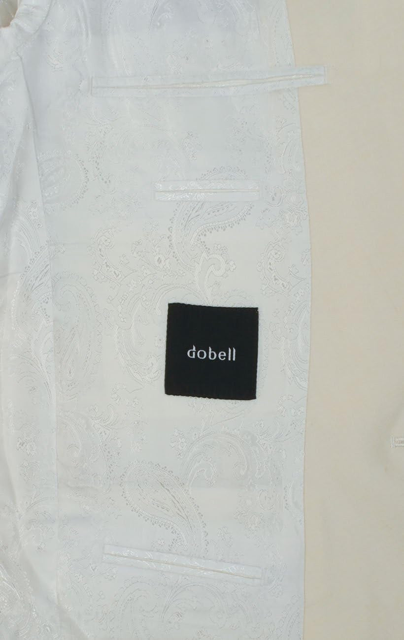 Mens White Tuxedo Dinner Jacket Regular Fit Shawl Lapel-Gennys fashion