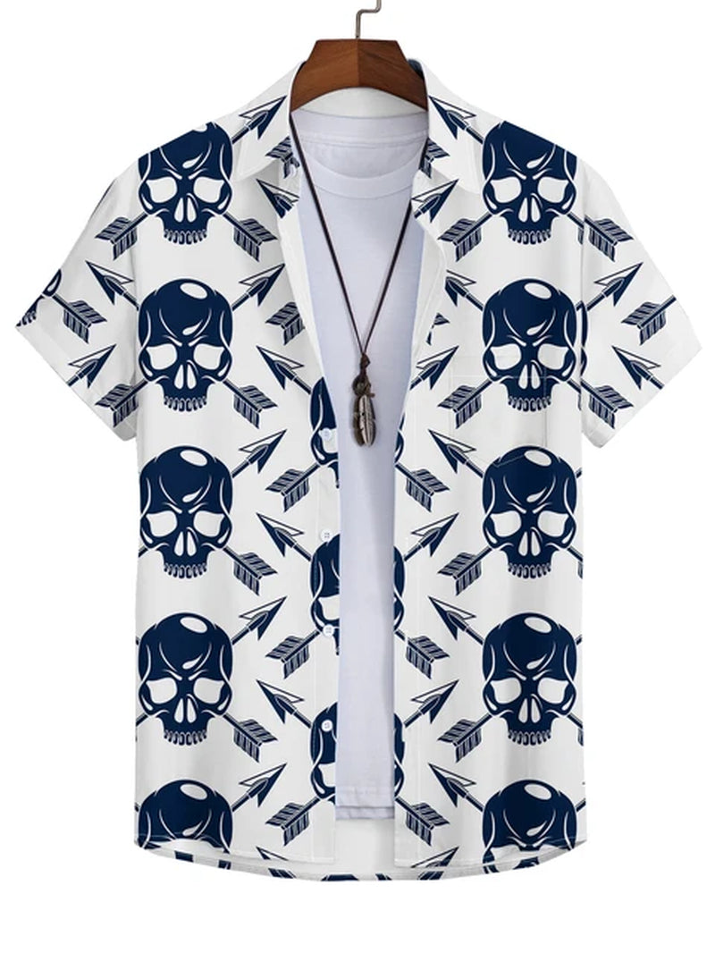 Tropical Skull 3D Print Shirt