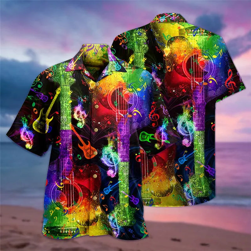 2023 Summer Loose Breathable 3D Print Trendy Cool Fashion Hawaiian Shirts Beach Party Tops Short Sleeves Summer Men'S Shirts 6XL-Gennys fashion