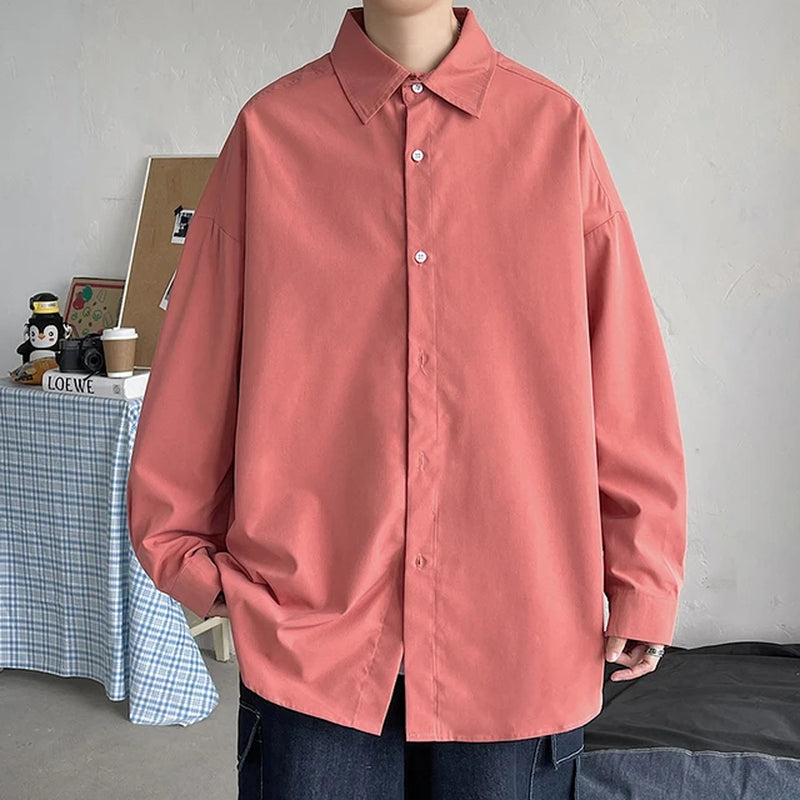 Men Korean Fashion White Long Sleeve Shirts 2023 Mens Harajuku Black Oversized Shirt Male Button up Shirts Blouses 5XL-Gennys fashion