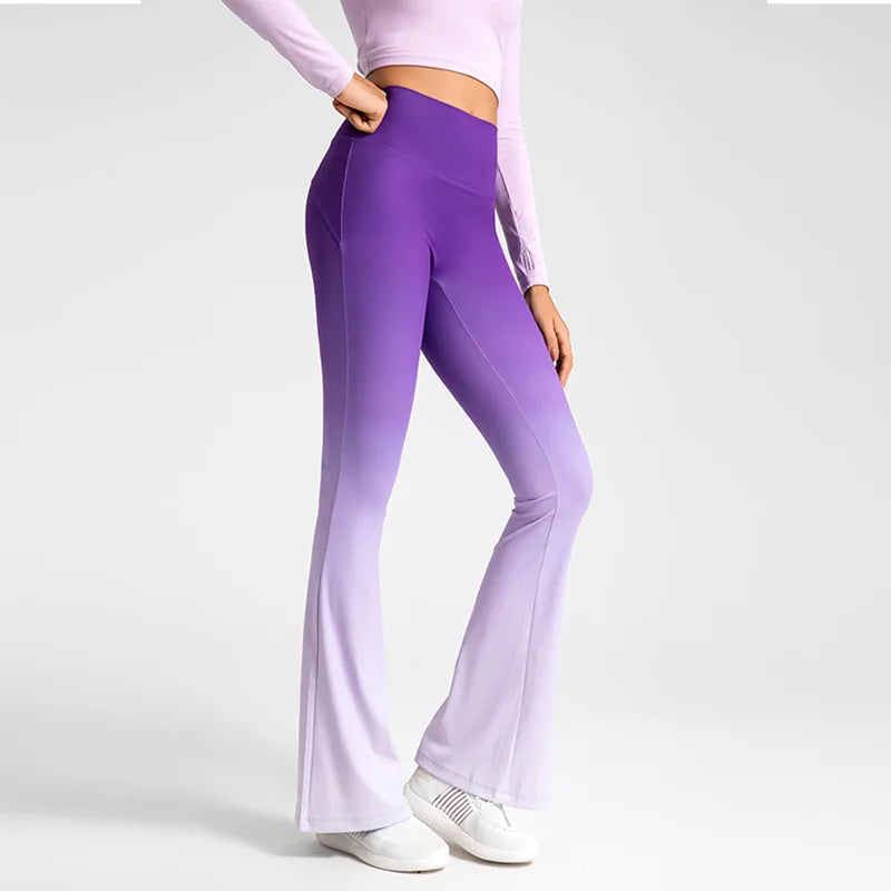 Yoga Pants Women High Waist Sports Slimming Leggings Fitness Pilates Wide Leg Workout Tights-Gennys fashion