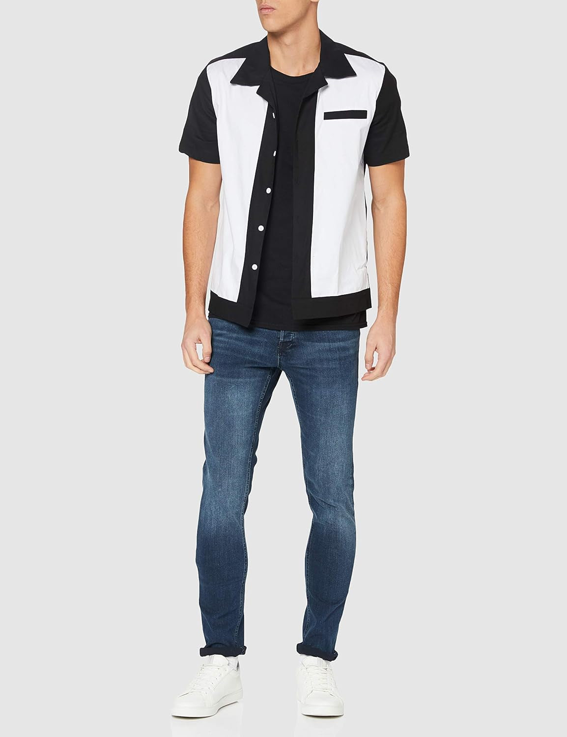 Mens Blue Skinny Fit Glenn Jeans-Gennys fashion