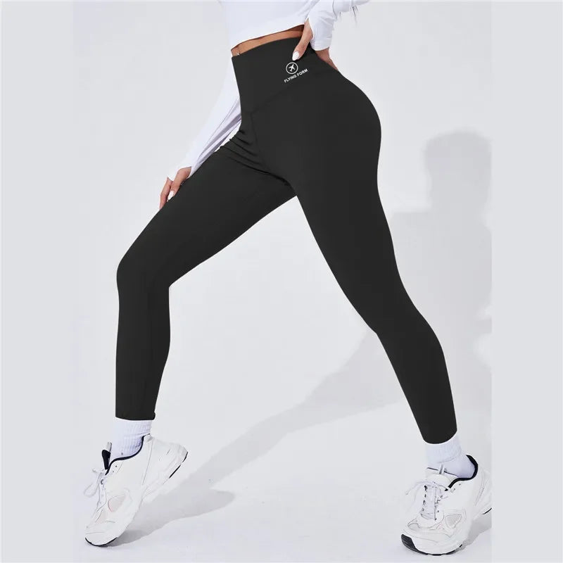 High Waist Yoga Warm Leggins Sports Tights Thermal Woman Running Pants Sexy Butt Lifting Leggings Push up Panties Gym Fitness-Gennys fashion