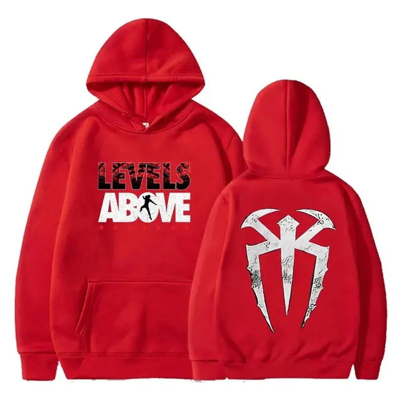 Roman Reigns Levels above Pullover Hoodie Long Sleeve Streetwear Women Men Hooded Sweatshirt Fashion Clothes-Gennys fashion