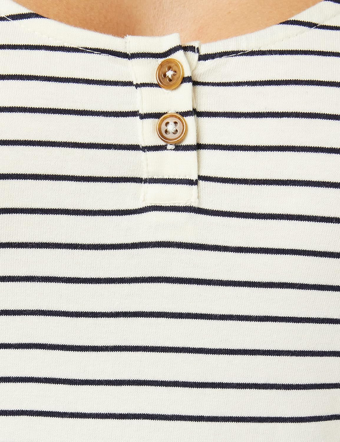 Women'S Tianna Striped Top Henley Shirt-Gennys fashion