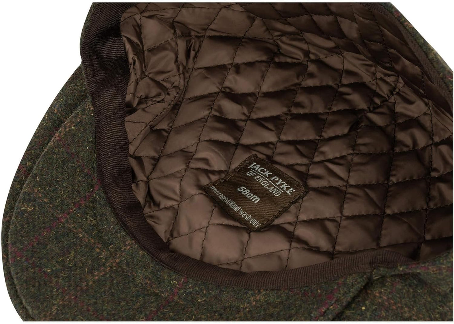 Wool Blend Flat Cap Patch-Gennys fashion