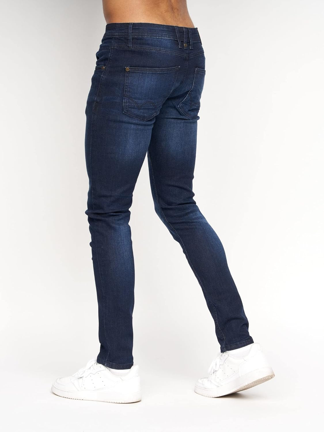 - Mens 'MAYLEAD' Everyday Essential Slim Fit Stretch Jeans | 'TRANFOLD' Ripped Faded Abraised Effect Cotton Rich Straight Jeans - W30-W40 L30-L34-Gennys fashion