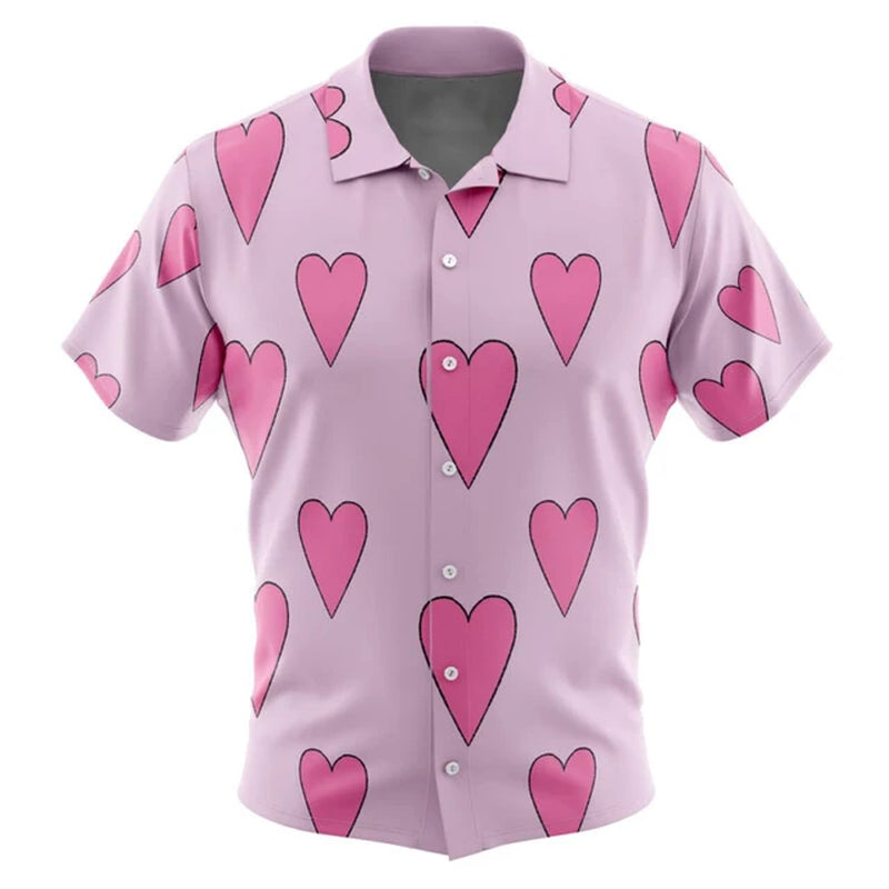 Hawaiian Men'S Shirt Clothing Sunflower 3D Print Cosplay Clothing Summer Anime Short Sleeve Beach Fashion Oversized Lapel Tops-Gennys fashion