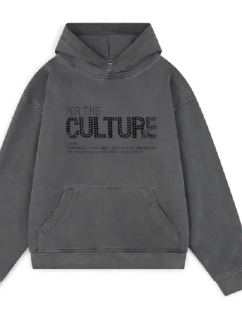 Retro Hot Brick Letter Hooded for Women Sweatshirts Street American Personality Y2K Autumn Men'S Retro Sweatshirt Women Clothing-Gennys fashion