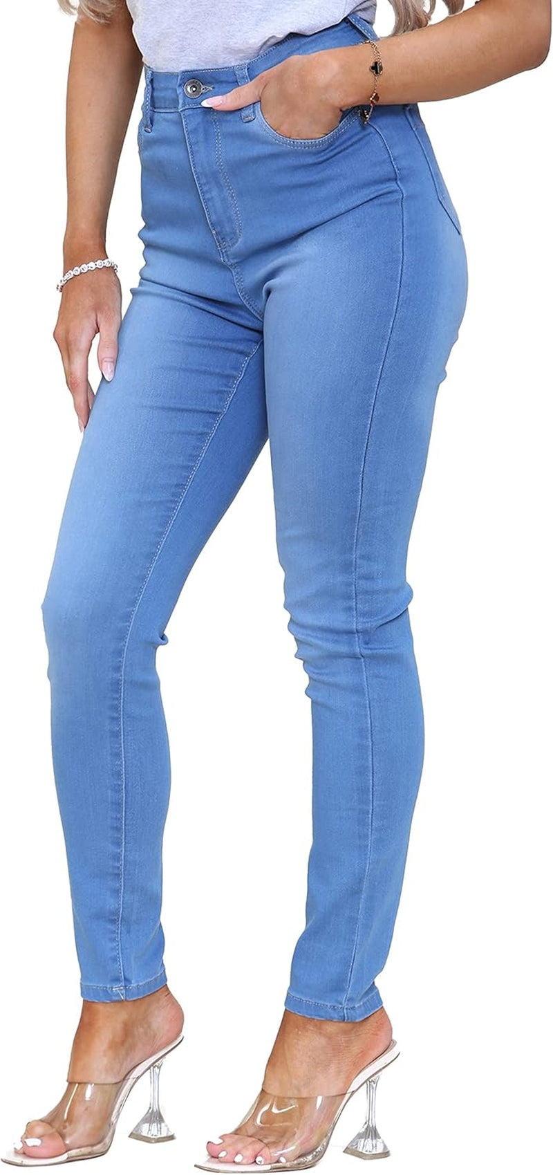 Womens Jeans Skinny Stretch Jean High Waisted Denim Pants-Gennys fashion