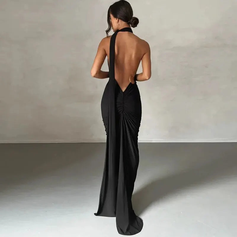 Women Party Club Evening Streetwear Bodycon Bodycon White Long Dress 2024 Summer Clothes Wholesale Items for Business-Gennys fashion