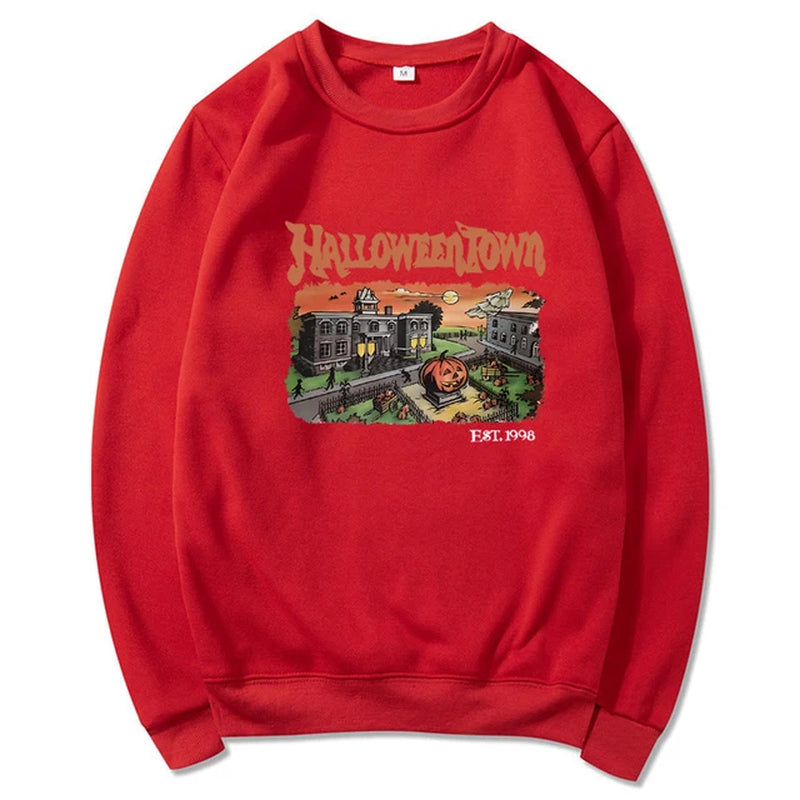 Retro Halloweentown 1998 Crewneck Sweatshirt Halloween Shirt Funny Halloween Party Sweater Fall Pumpkin Tshirts Halloween Gift-Gennys fashion