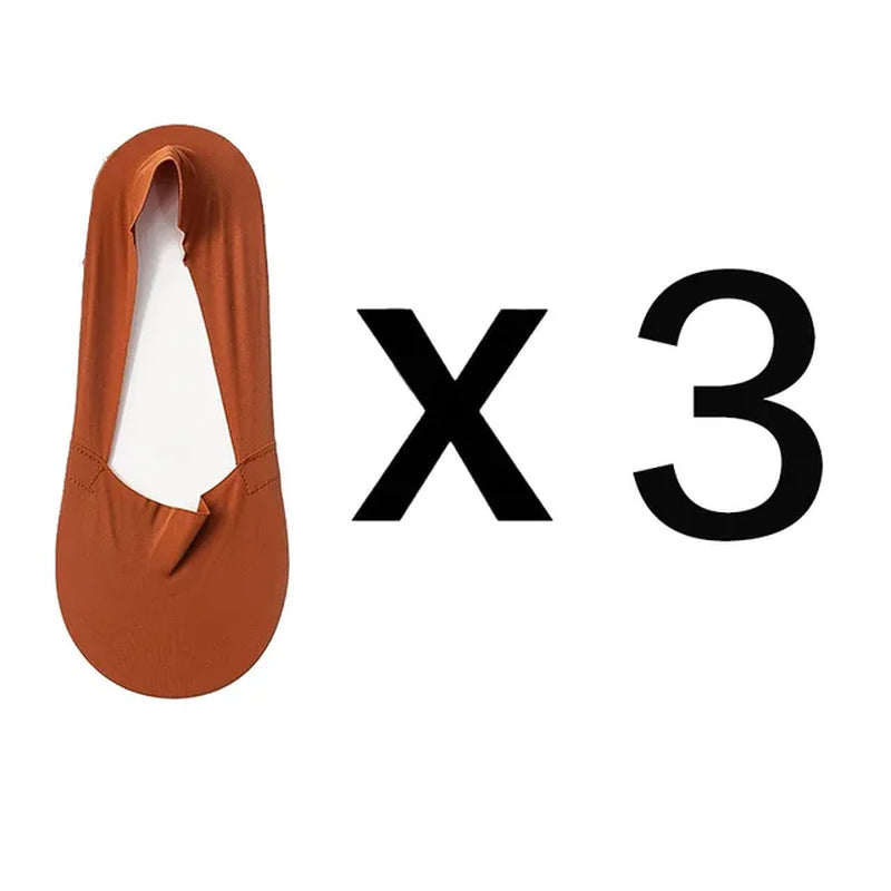 3 Pairs Women Socks High Quality Matching Casual Socks Summer Thin Cotton Bottom Non-Slip Invisible Low Short Socks Breathable-Gennys fashion