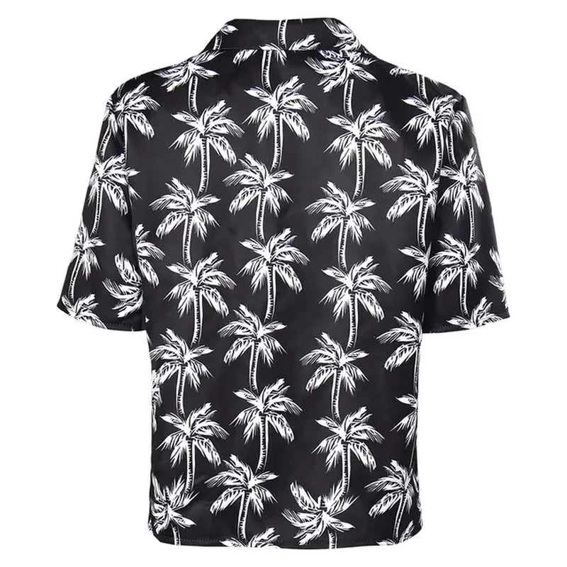 Hawaiian Men'S Shirt Clothing Sunflower 3D Print Cosplay Clothing Summer Anime Short Sleeve Beach Fashion Oversized Lapel Tops-Gennys fashion