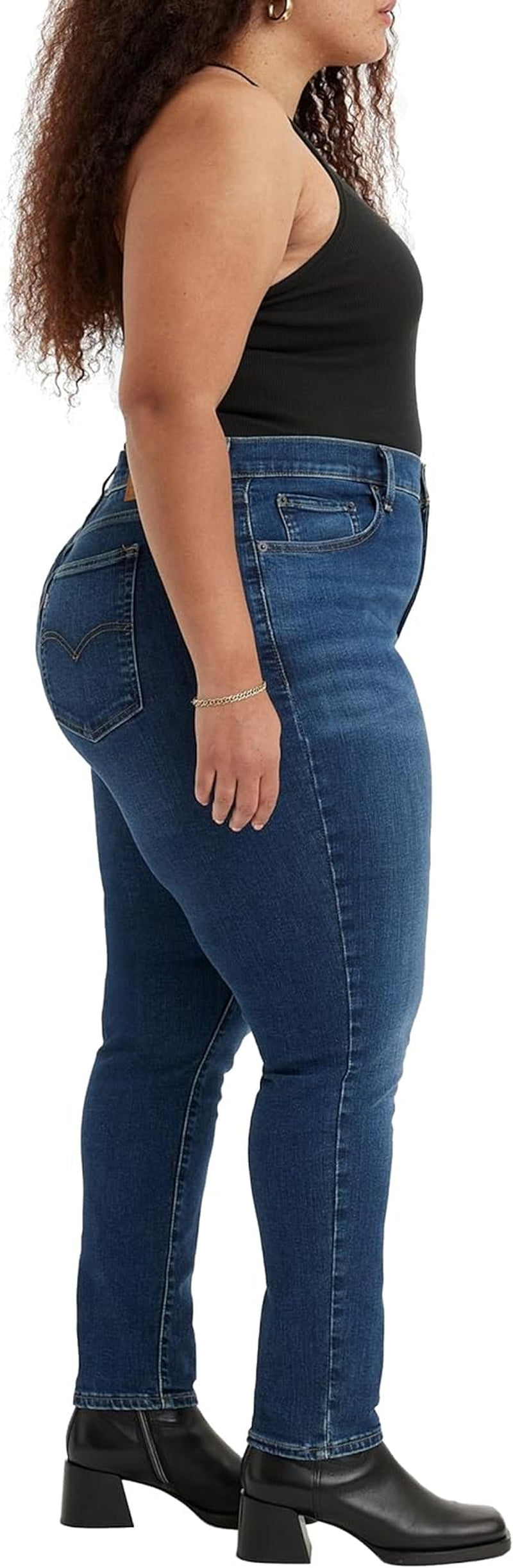 Women'S plus Size 721 High Rise Skinny Jeans-Gennys fashion