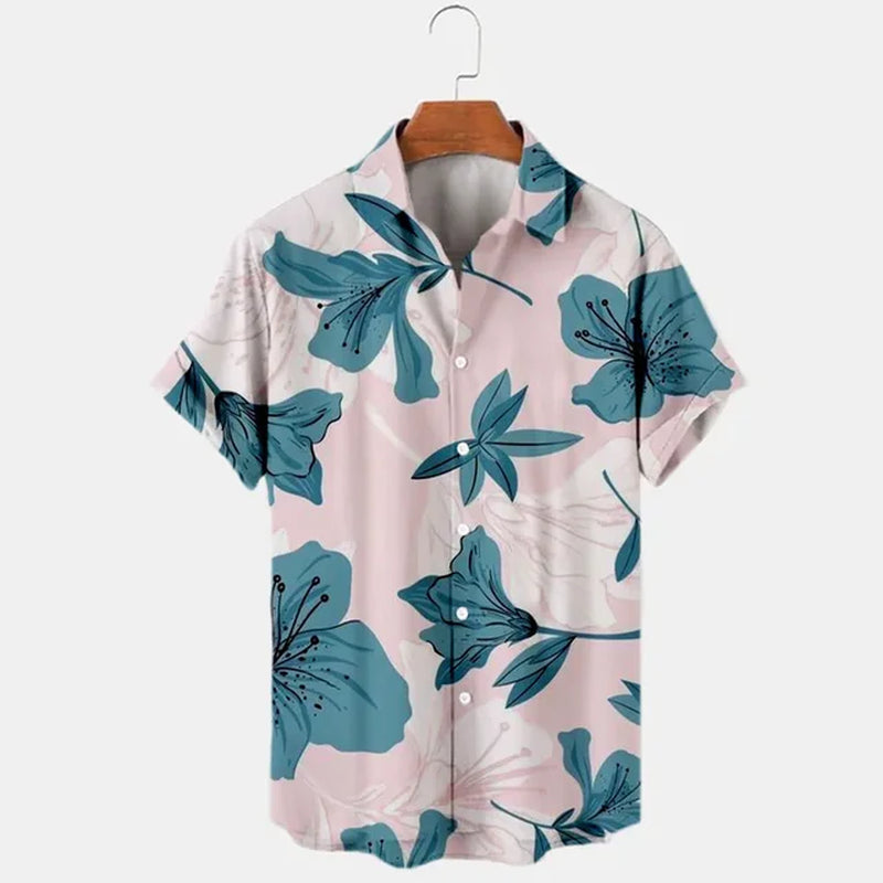 Disney Mickey Mouse Hawaiian Shirt 3D Printed Floral Temperament Men'S Shirt Summer Fashion Street Trend Vintage Boutique-Gennys fashion