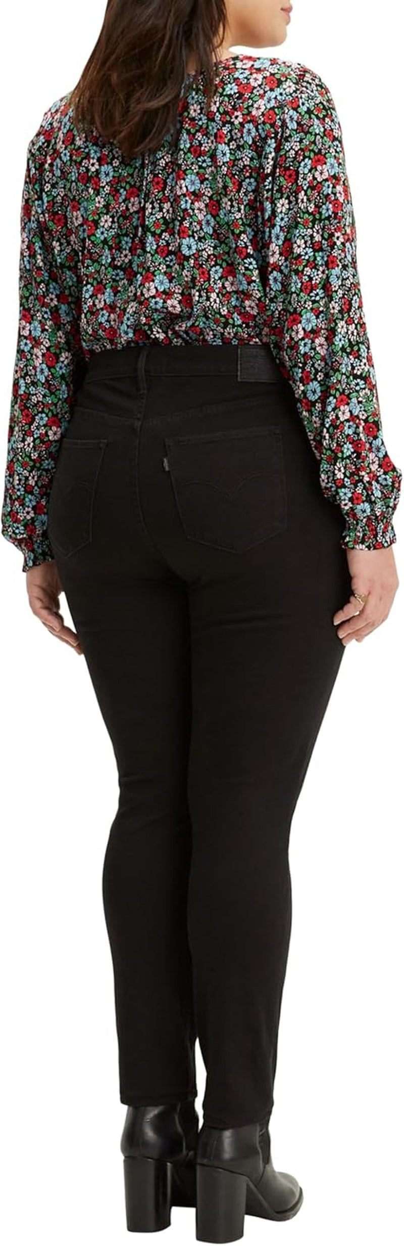 Women'S plus Size 721 High Rise Skinny Jeans-Gennys fashion