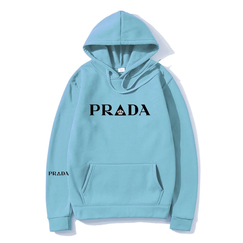 Spring New Men'S and Women'S Print Hoody Fashion Casual Long Sleeved Hooded Loose Large Pullover Street Sweatshirt-Gennys fashion
