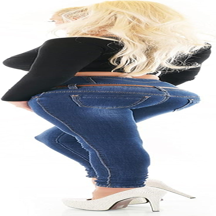 Women'S High Waist Jeans Skinny Slim Stretch Denim Trousers UK Sizes 4-14-Gennys fashion