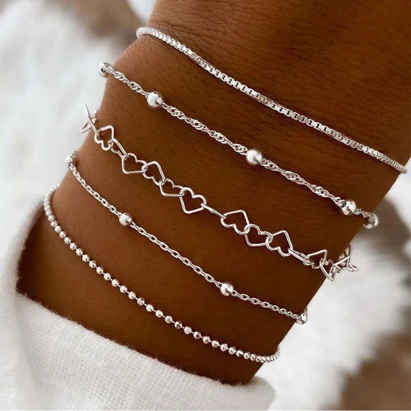 81 Pcs Vintage Elegant Imitation Pearl Zircon Butterfly Pendant Earrings Ring Necklace Bracelet for Women Daily Wear Jewelry Set-Gennys fashion