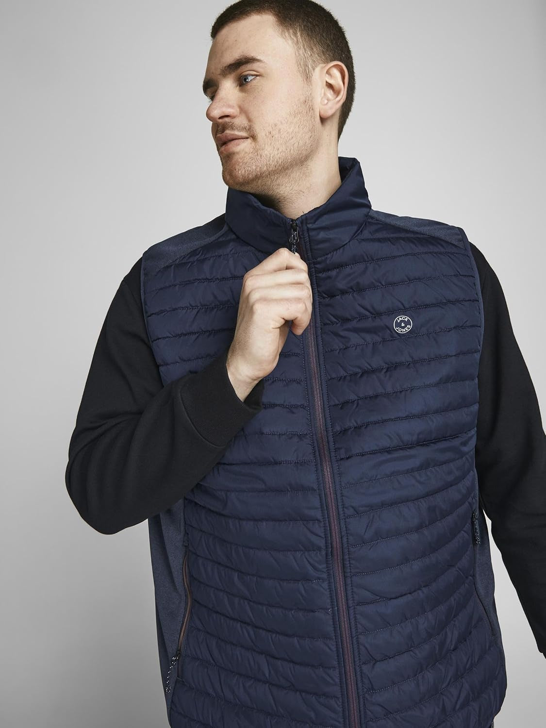Men'S Jjemulti Bodywarmer Collar Ps Steppweste-Gennys fashion