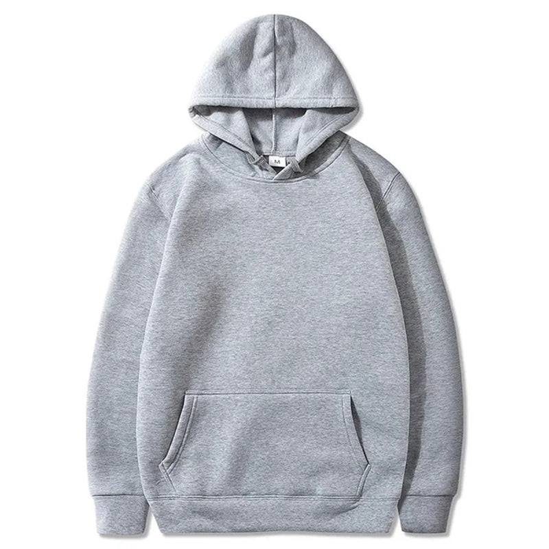 Men'S and Women'S Hooded Sweatshirts, Hip Hop Hooded, Monochrome, Fleece, Elasticity, Casual Pullover, Sportswear, New Fashion,-Gennys fashion