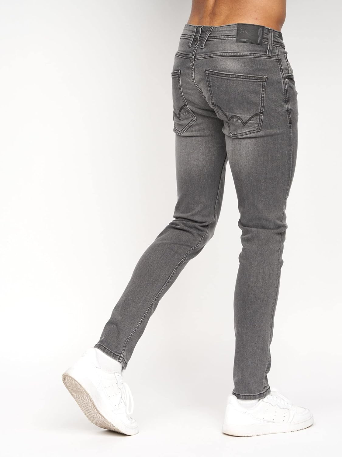- Mens 'MAYLEAD' Everyday Essential Slim Fit Stretch Jeans | 'TRANFOLD' Ripped Faded Abraised Effect Cotton Rich Straight Jeans - W30-W40 L30-L34-Gennys fashion
