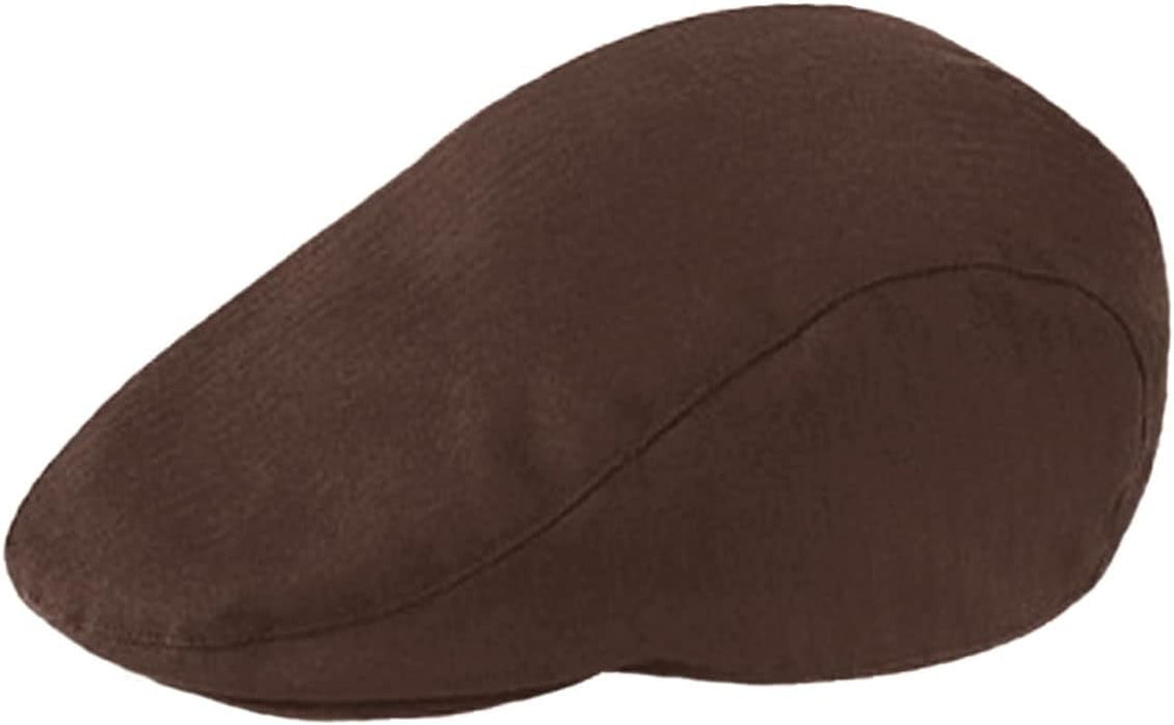 ® Mens Plain Wool Blend Flat Cap