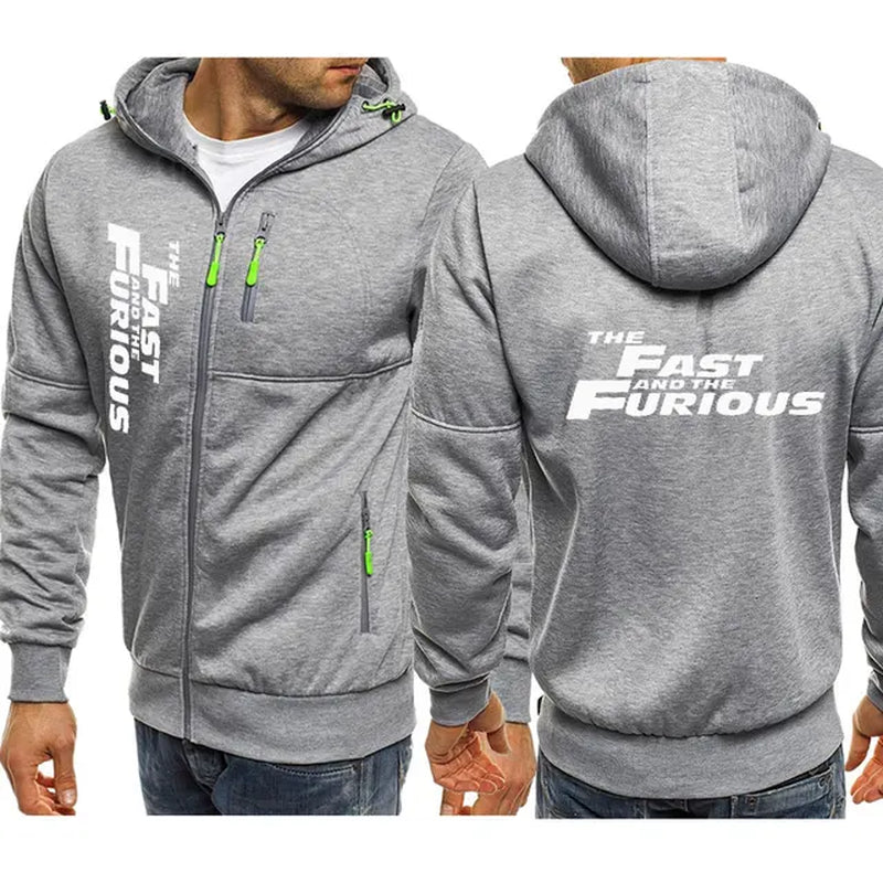 Fast and Furious Hoodies Jacket Fashion New Man'S Hoodied Comfortable Zipper Casual Sweatshirts Fleece Hoodies Jacket Hoodie-Gennys fashion