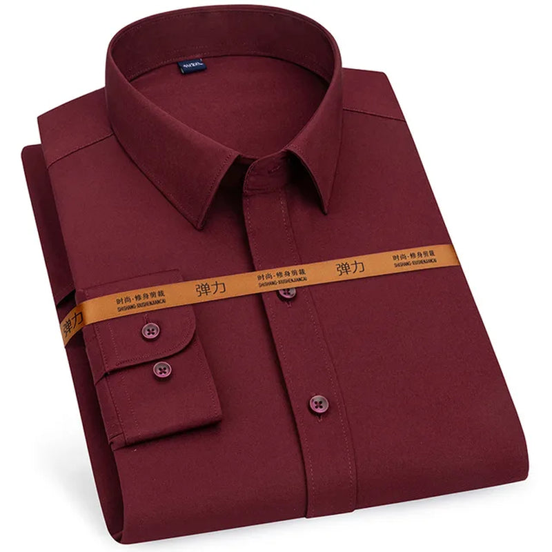 Wrinkle-Resistant Slim-Fit Dress Shirt