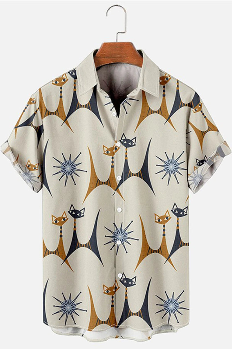 Hawaiian Shirt for Mens 2023 3D Print Short Sleeve Blouse Beach Holiday Top Tee Summer Oversized Men'S Clothing Camisa Masculina-Gennys fashion